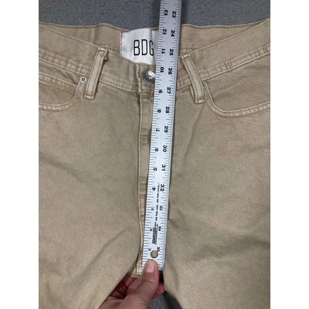 BDG Jeans Men's‎ 29x32 Beige Dad Slim Tapered Fit Urban Skater Cotton Denim